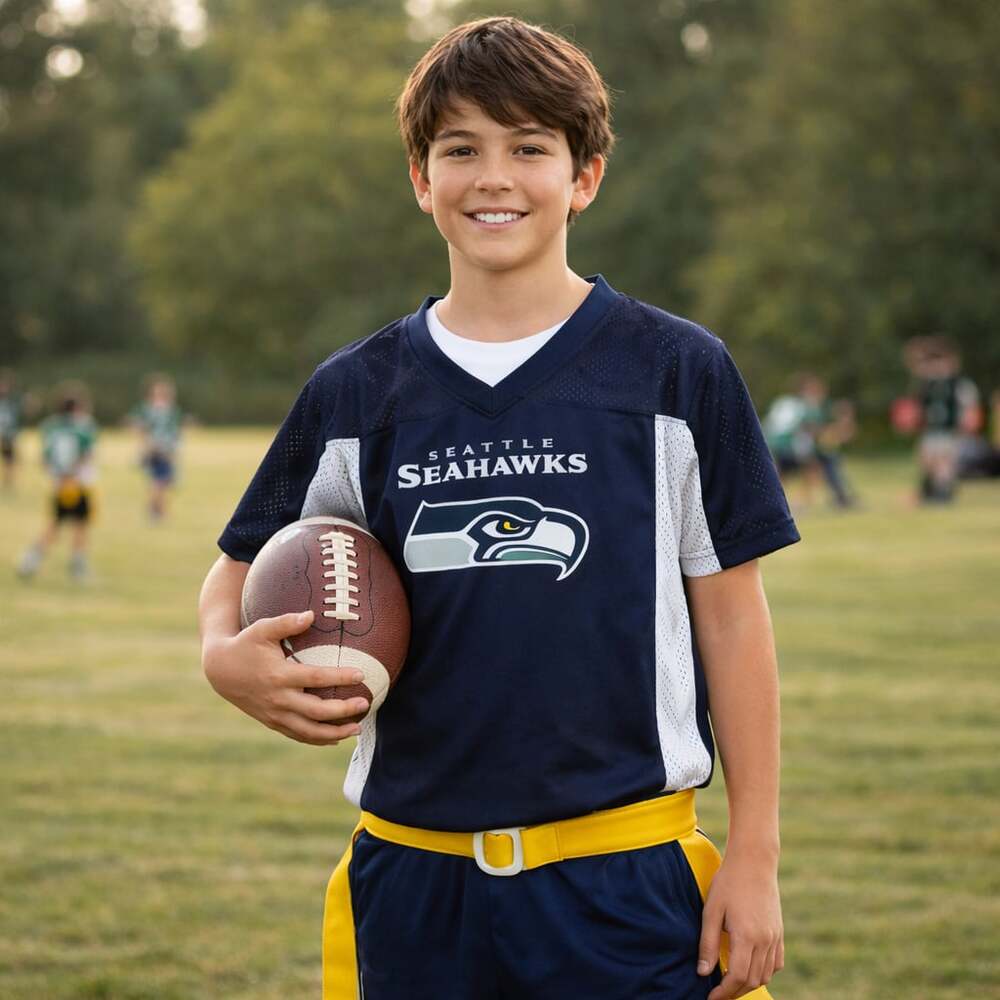 Augusta Sportswear Youth Large NFL Seattle Seahawks Reversible Flag Football Jer